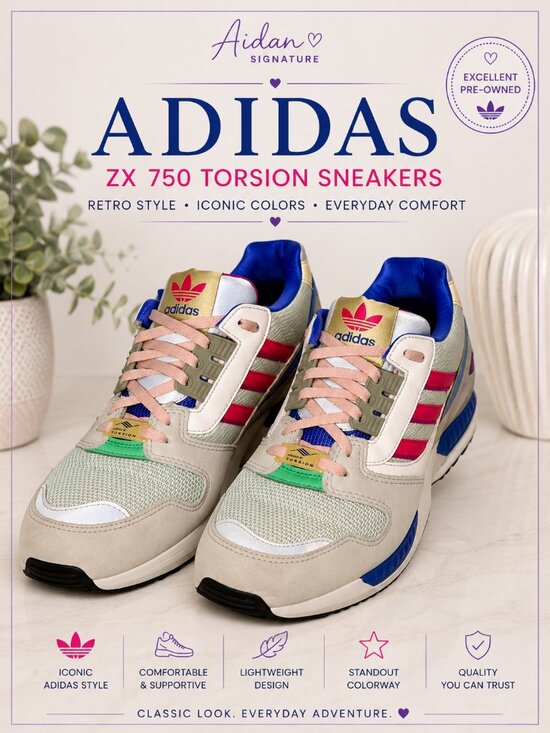 adidas Shoes - Adidas ZX 750 Torsion Sneakers Women's Size 10 | Retro Running Shoes